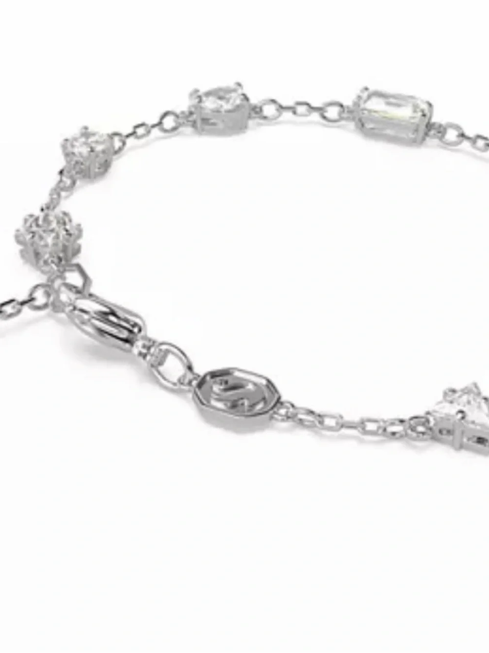 Swarovski Silver Crystal Station Bracelet